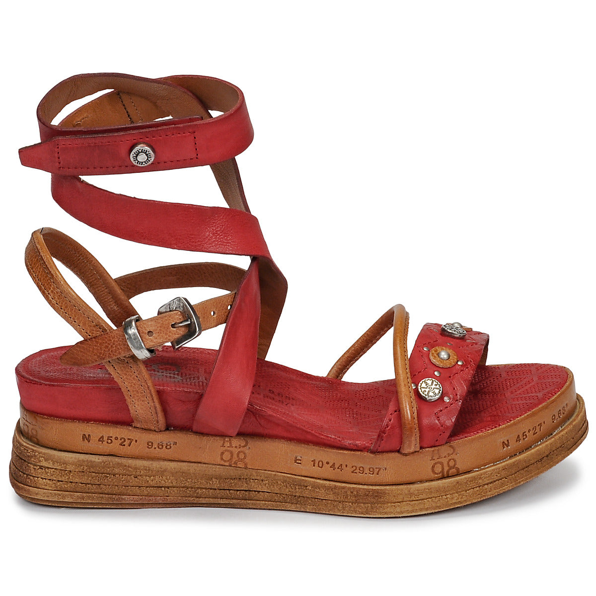 Sandali donne Airstep / A.S.98  LAGOS  Rosso 