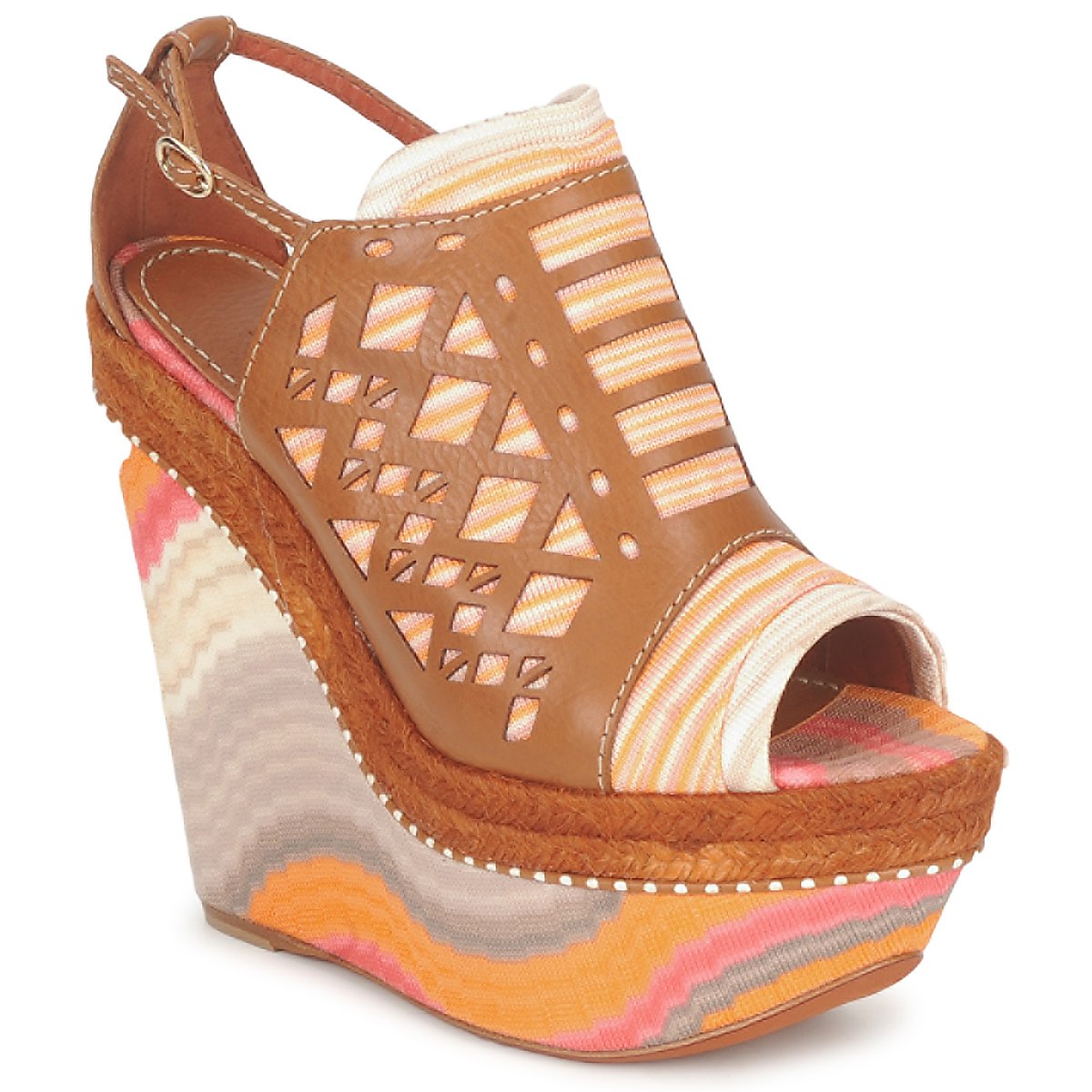 Sandali donne Missoni  TM22  Marrone 