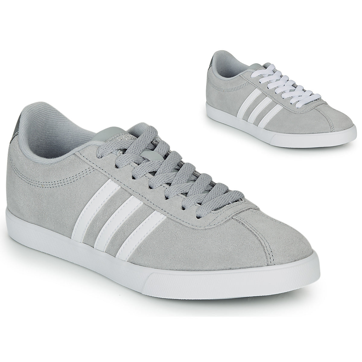 Sneakers basse donne adidas  COURTSET GRIS   