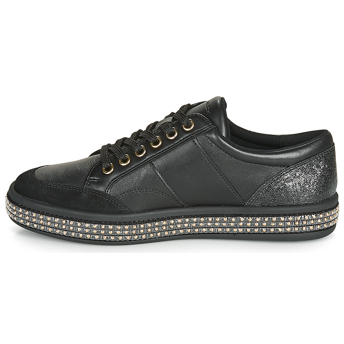 Sneakers basse donne Geox  D LEELU'  Nero 