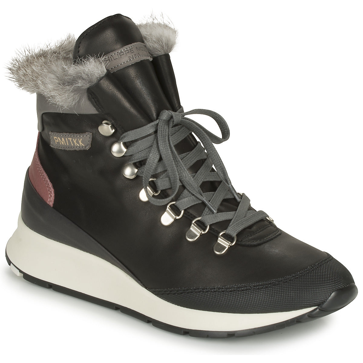 Sneakers alte donne Philippe Model  MONTECARLO  Nero 