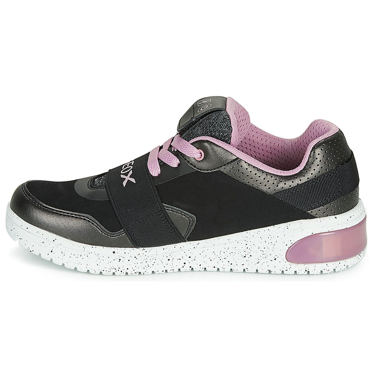 Scarpe bambini ragazza Geox  J XLED GIRL  Nero 