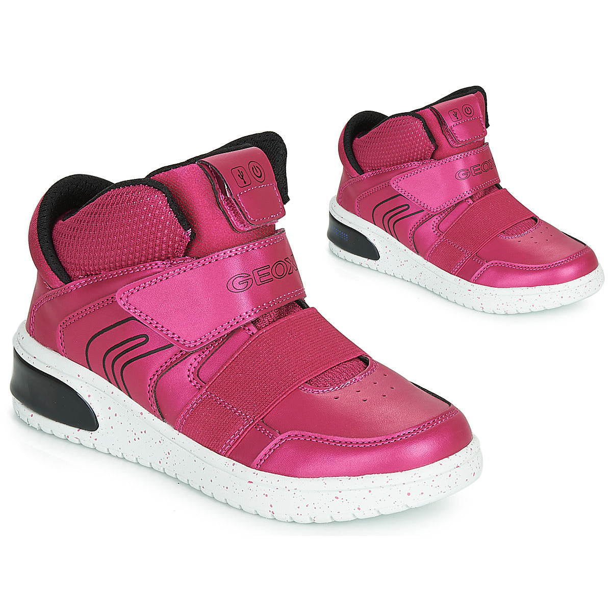 Scarpe bambini ragazza Geox  J XLED GIRL  Rosa 