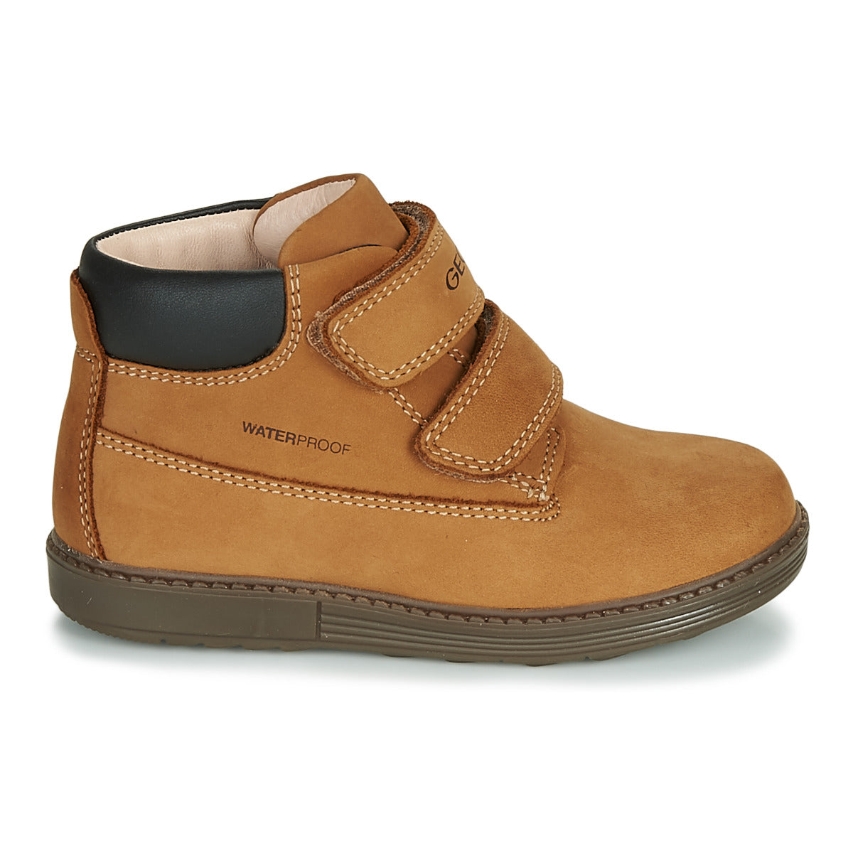 Stivaletti bambini ragazzo Geox  B HYNDE BOY WPF  Marrone 