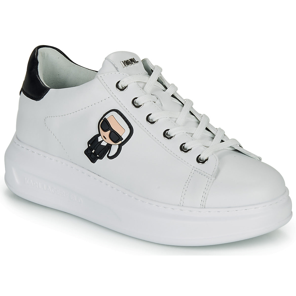 Sneakers basse donne Karl Lagerfeld  KAPRI KARL IKONIC LO LACE  Bianco 