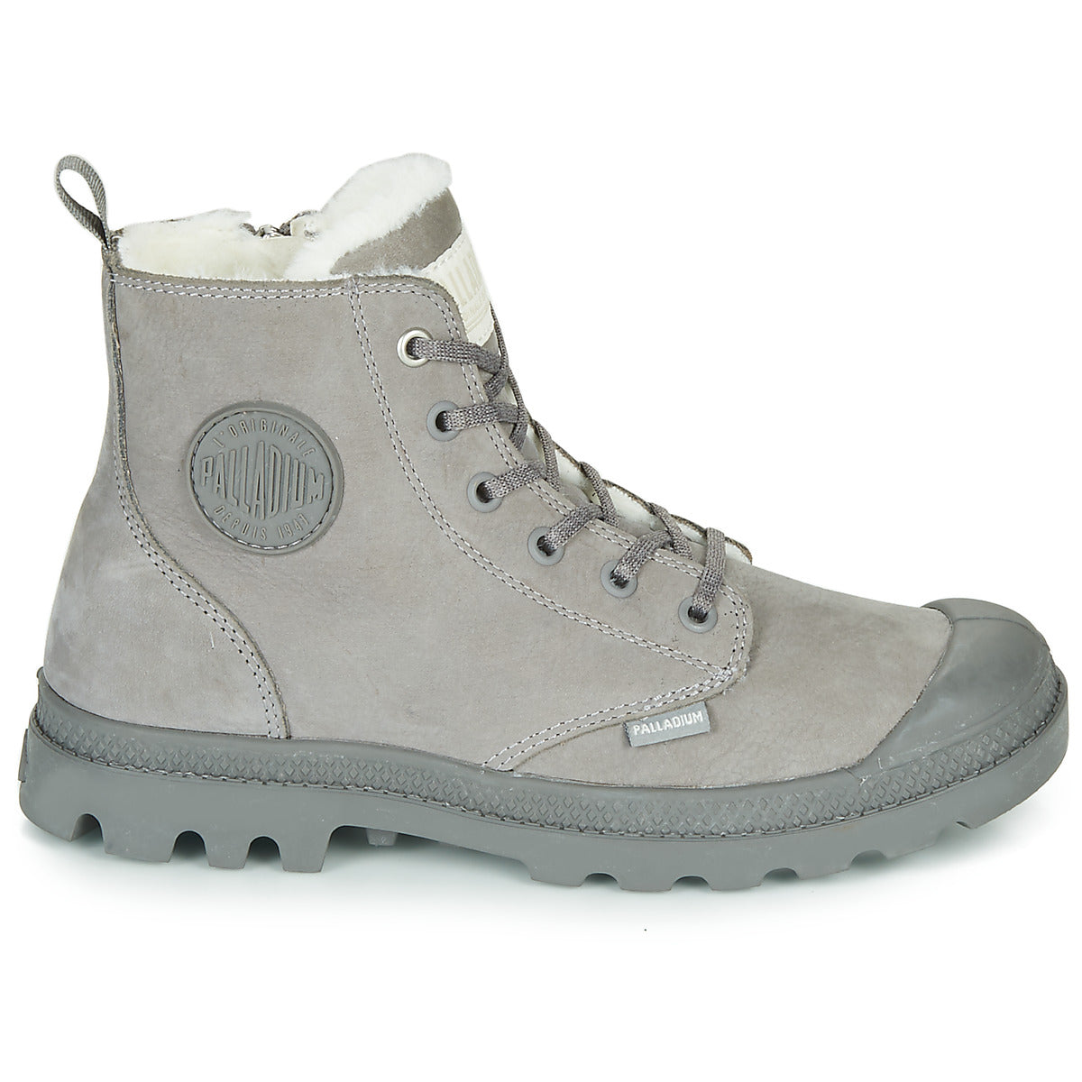 Sneakers alte donne Palladium  PAMPA HI ZIP WL  Grigio 