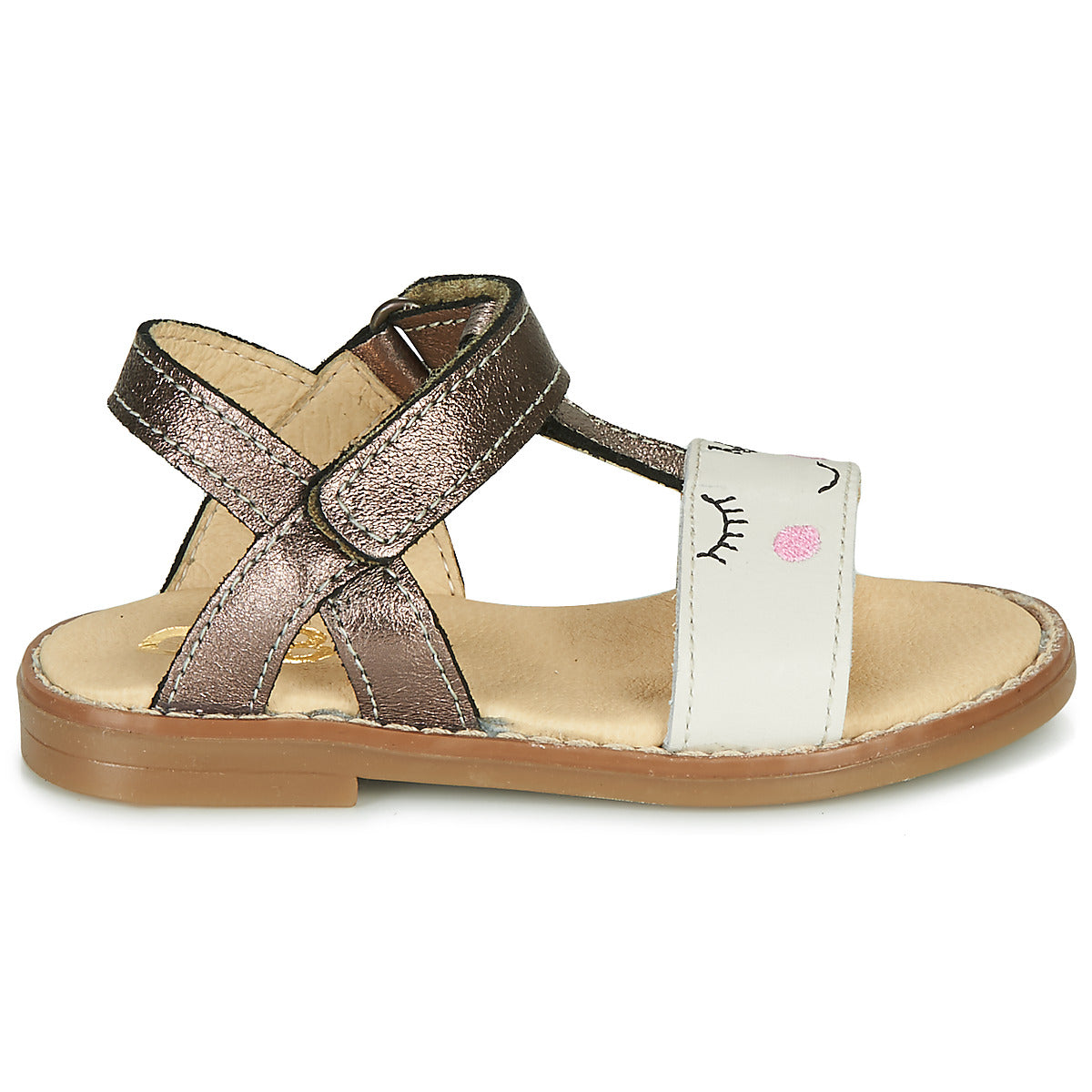 Sandali bambini ragazza GBB  NAZETTE  Beige 