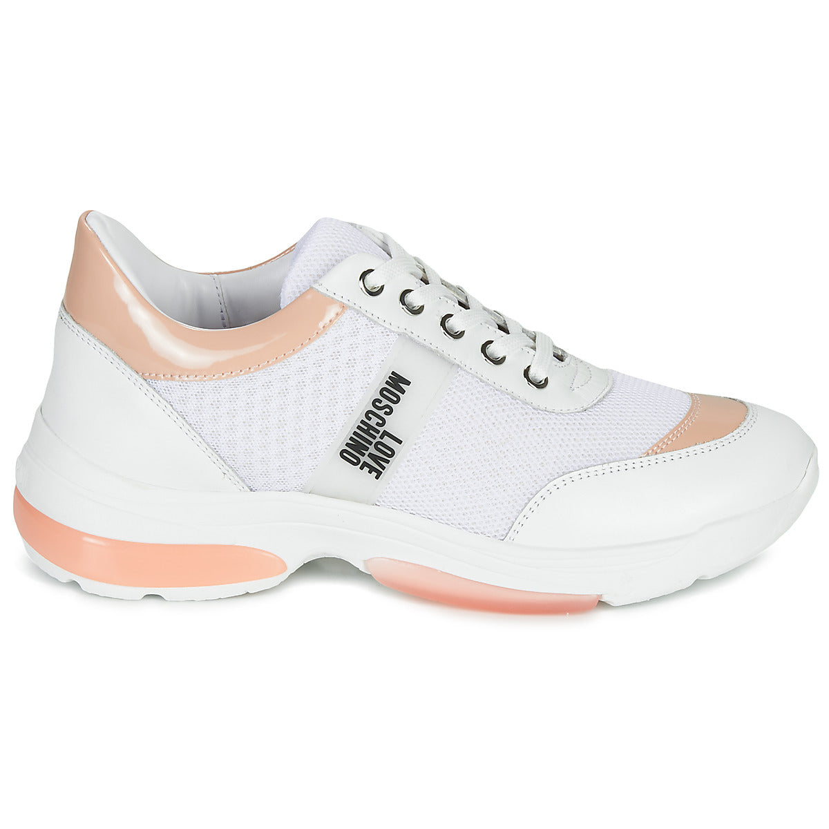 Sneakers basse donne Love Moschino  RUNNINLOVE  Bianco 