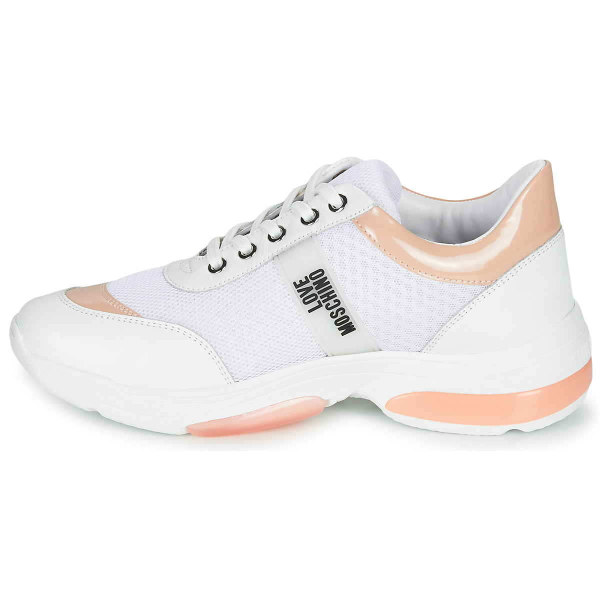 Sneakers basse donne Love Moschino  RUNNINLOVE  Bianco 