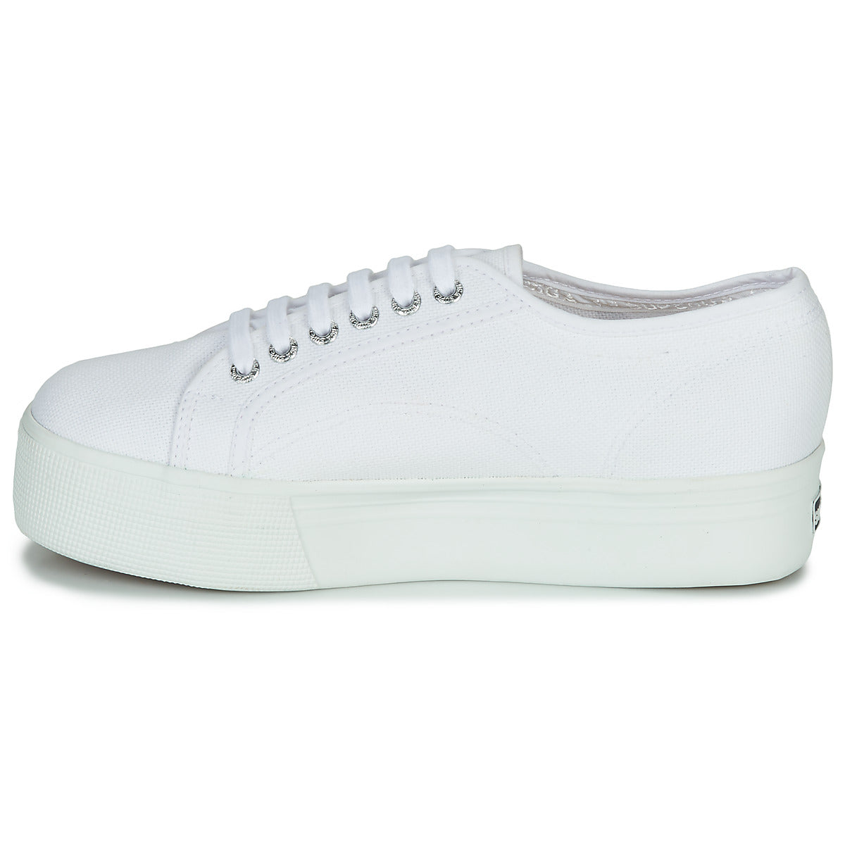 Sneakers basse donne Superga  2790-COTWPRINTEDLOGOGLITTER  Bianco 