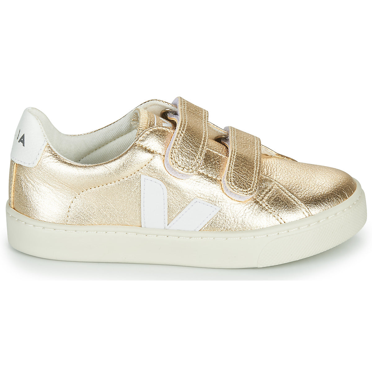 Scarpe bambini ragazza Veja  SMALL-ESPLAR-VELCRO  Oro 