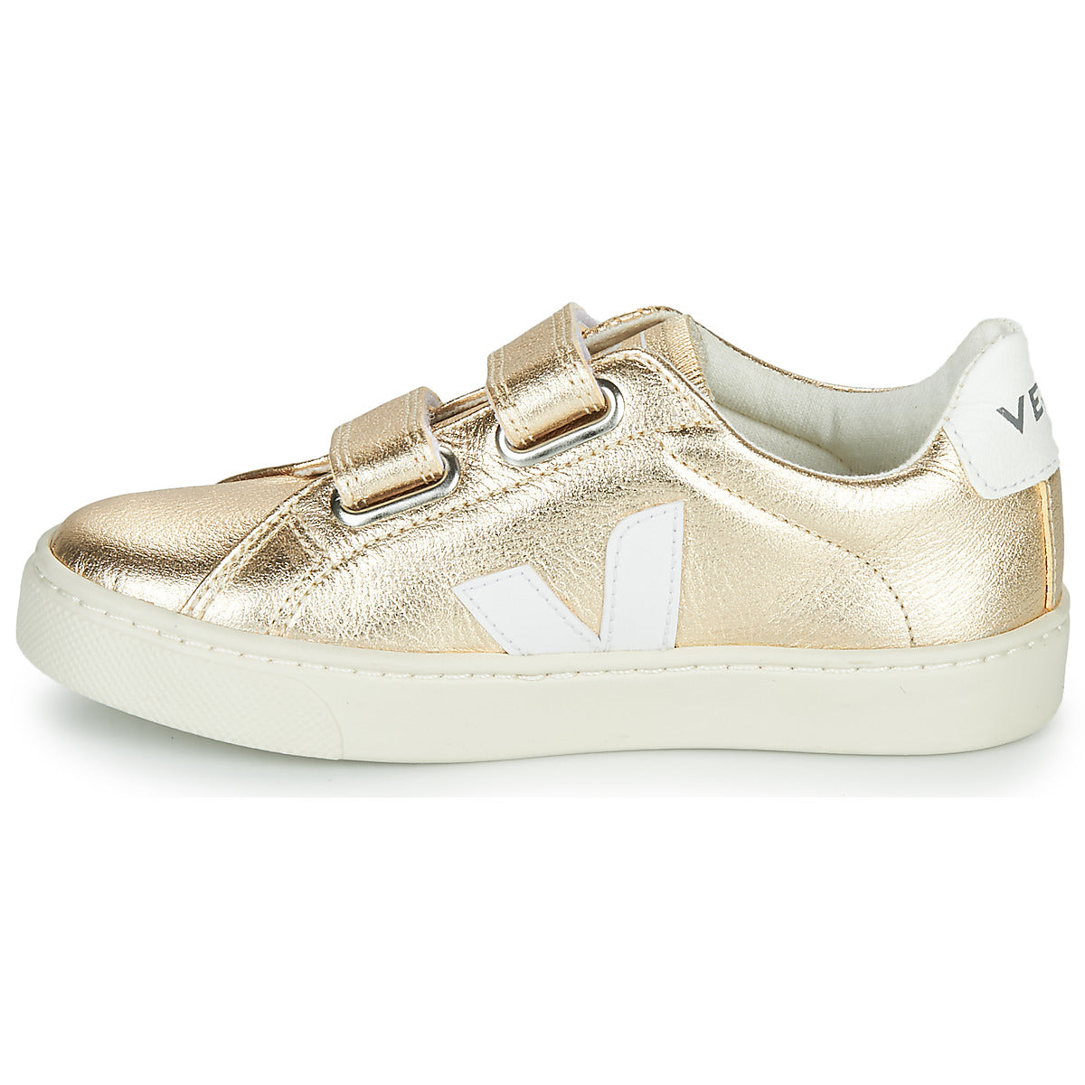 Scarpe bambini ragazza Veja  SMALL-ESPLAR-VELCRO  Oro 