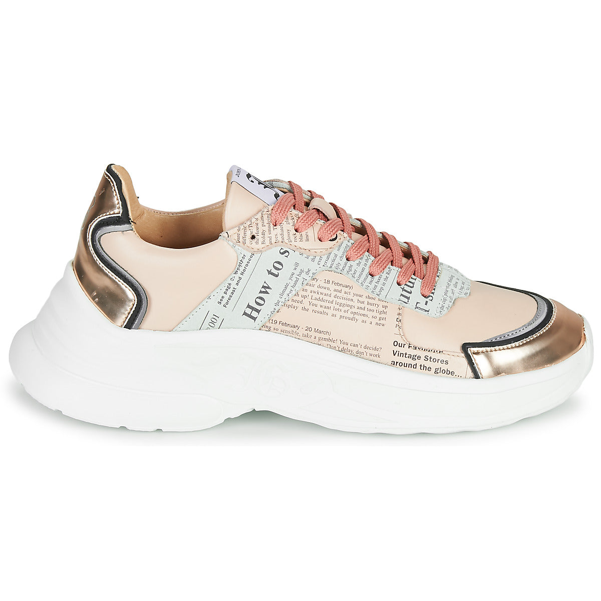 Sneakers basse donne John Galliano  3645  Rosa 