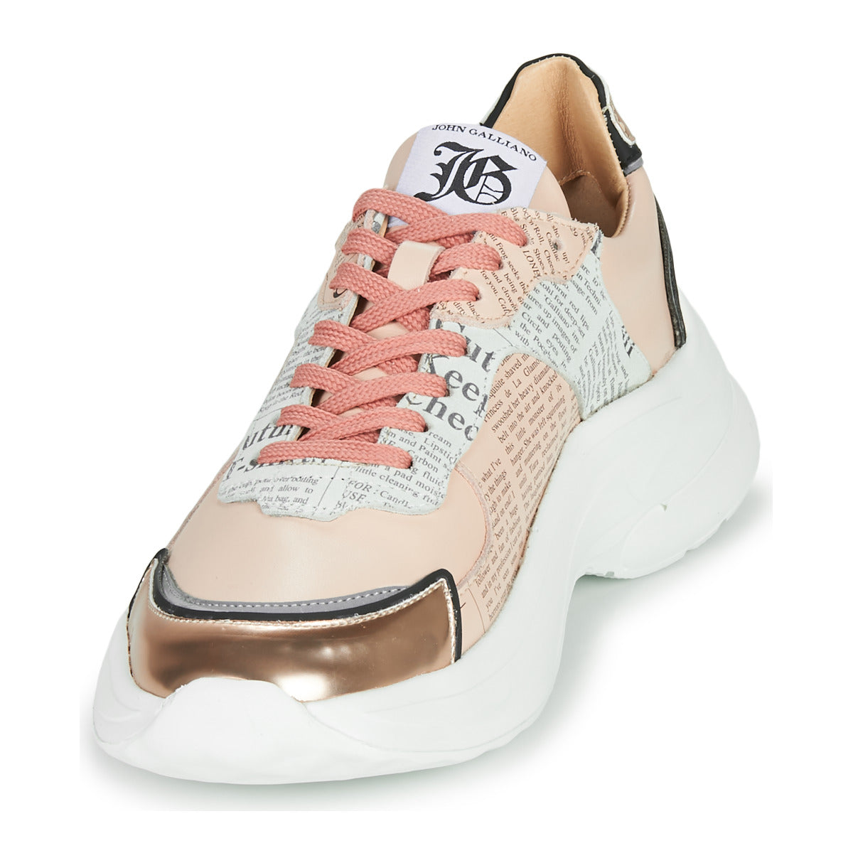 Sneakers basse donne John Galliano  3645  Rosa 