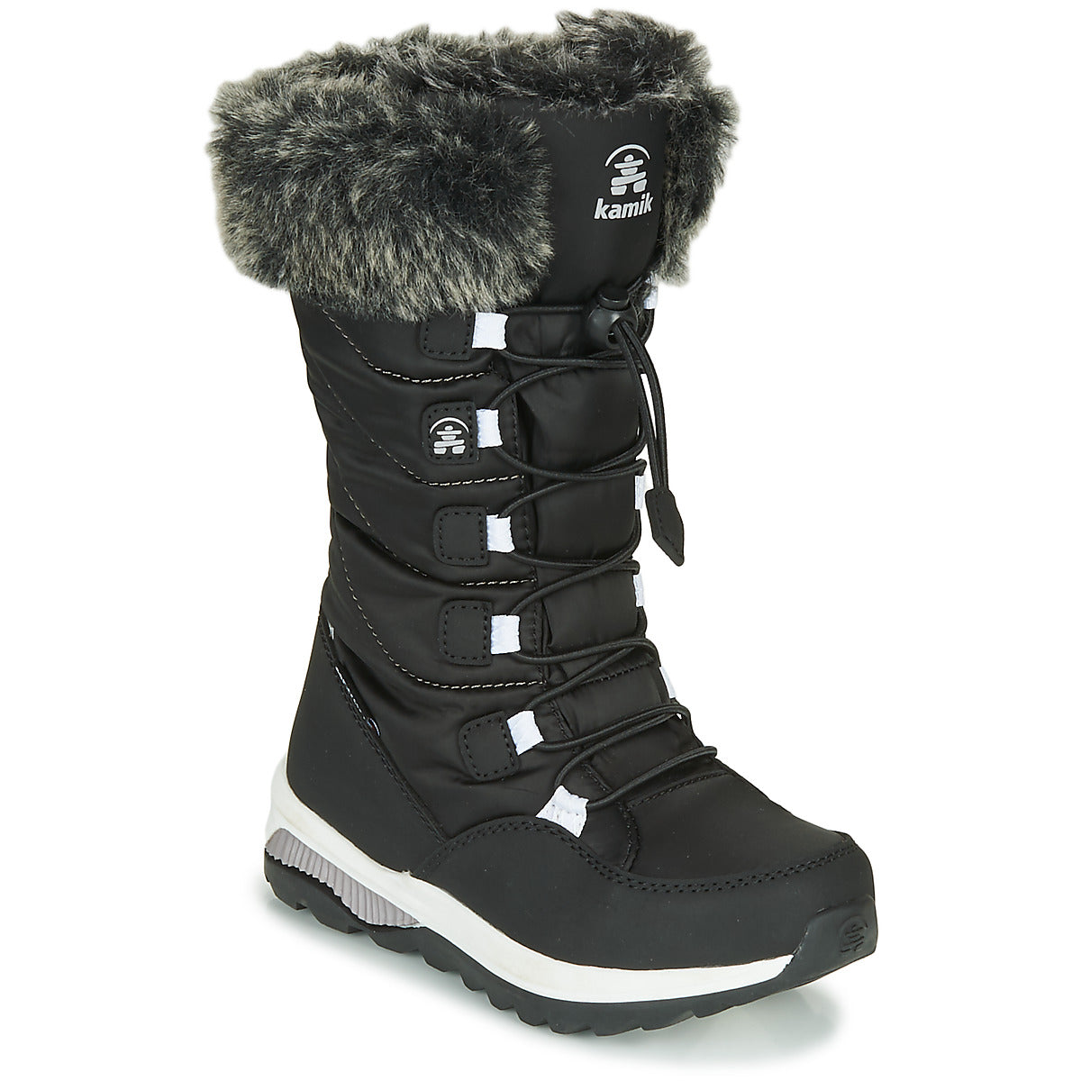 Scarpe da neve bambini ragazza KAMIK  PRAIRIE  Nero 