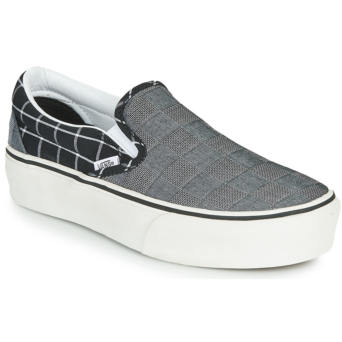 Scarpe donne Vans  CLASSIC SLIP-ON PLATFORM  Grigio 