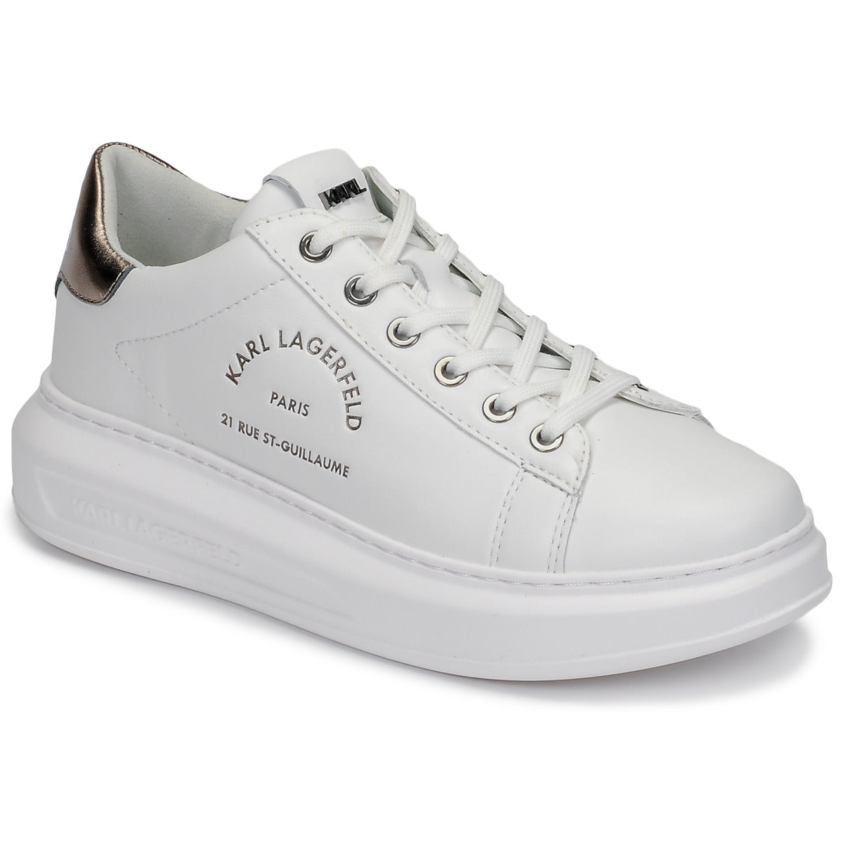 Sneakers basse donne Karl Lagerfeld  KAPRI MAISON KARL LACE  Bianco 