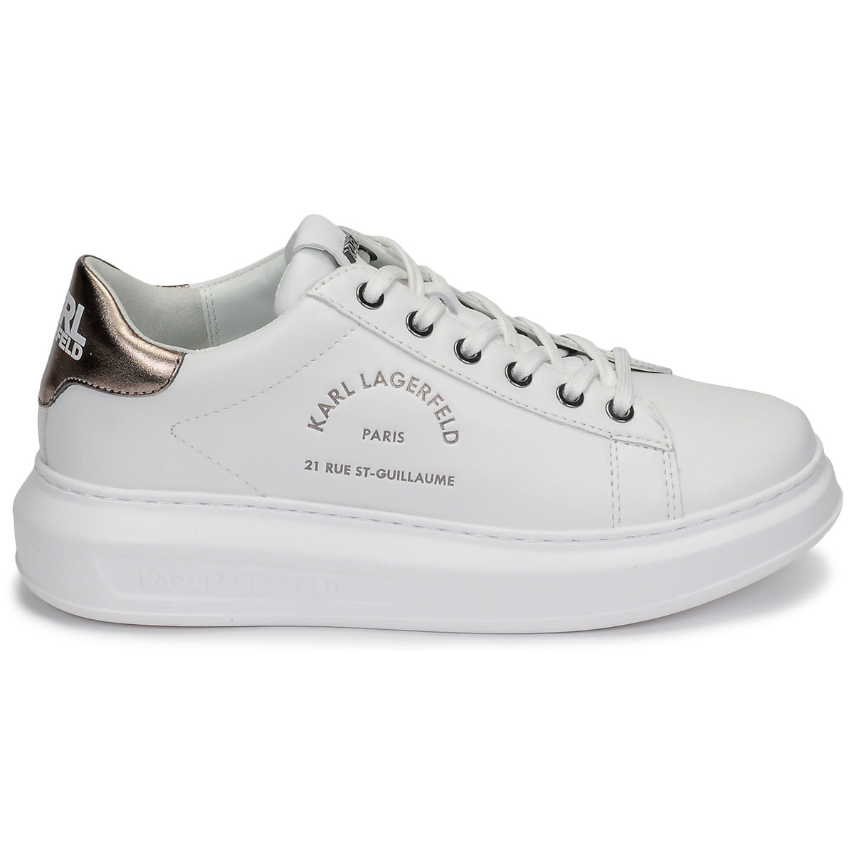 Sneakers basse donne Karl Lagerfeld  KAPRI MAISON KARL LACE  Bianco 