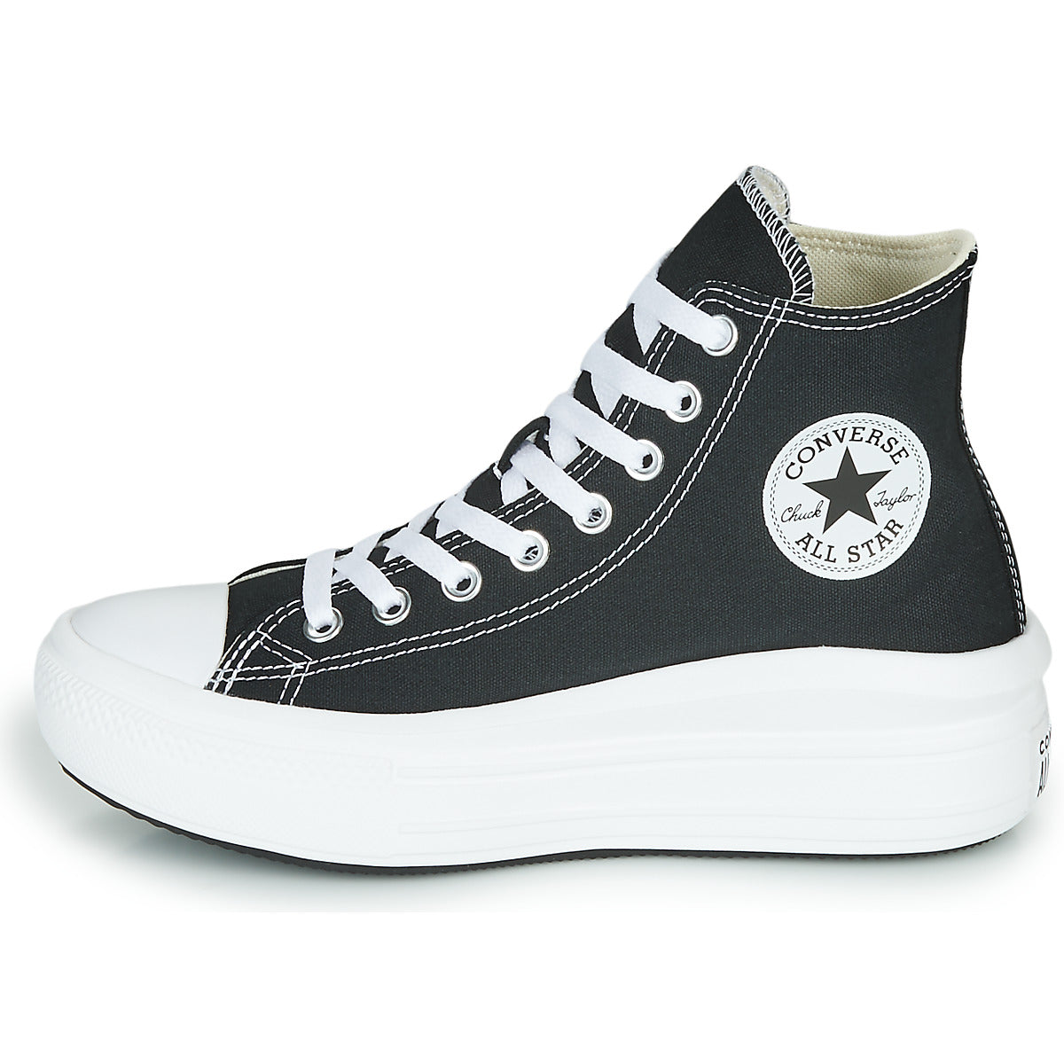 Sneakers alte donne Converse  Chuck Taylor All Star Move Canvas Color Hi  Nero 