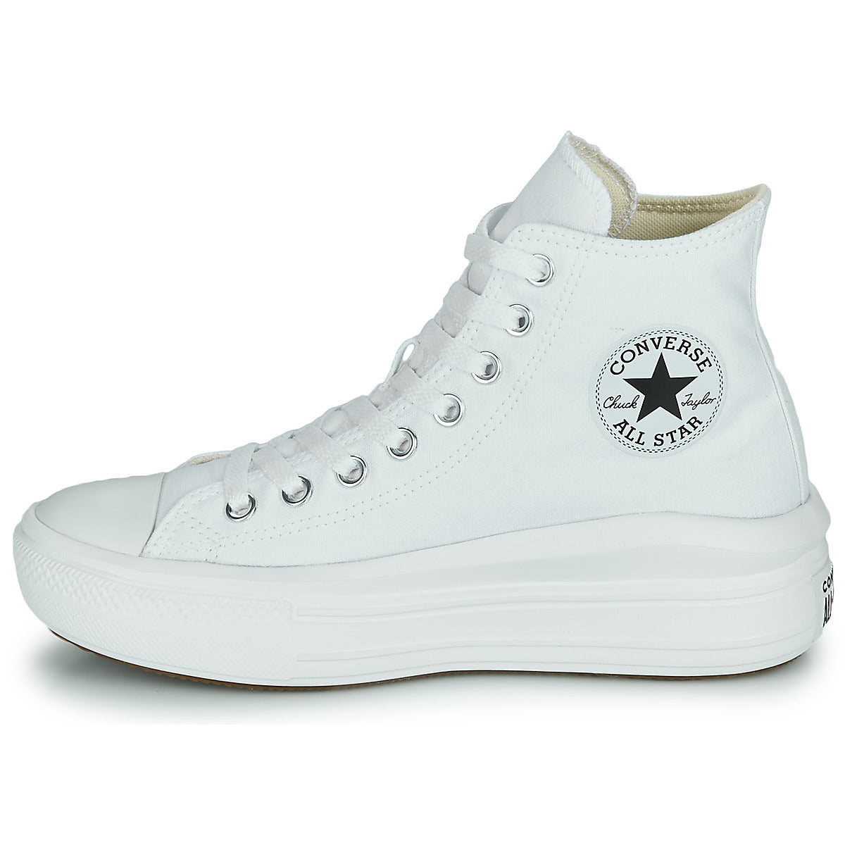 Sneakers alte donne Converse  Chuck Taylor All Star Move Canvas Color Hi  Bianco 