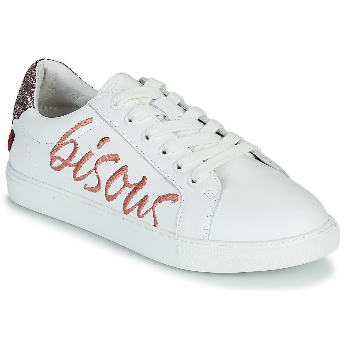 Sneakers basse donne Bons baisers de Paname  SIMONE BISOUS  Bianco 