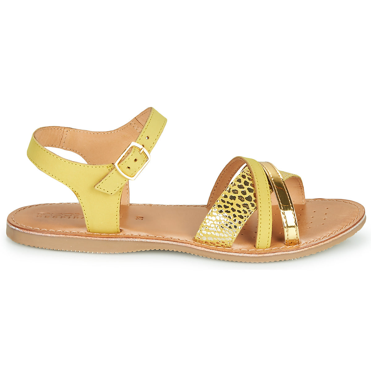 Sandali bambini ragazza Geox  J SANDAL EOLIE GIRL  Giallo 