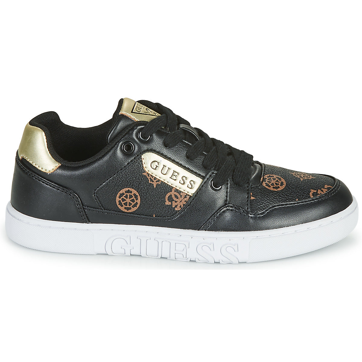 Sneakers basse donne Guess  JULIEN2  Nero 