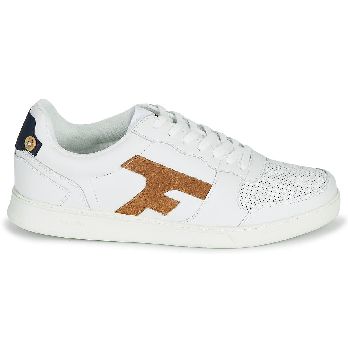 Sneakers uomini Faguo  HAZEL LEATHER  Bianco 