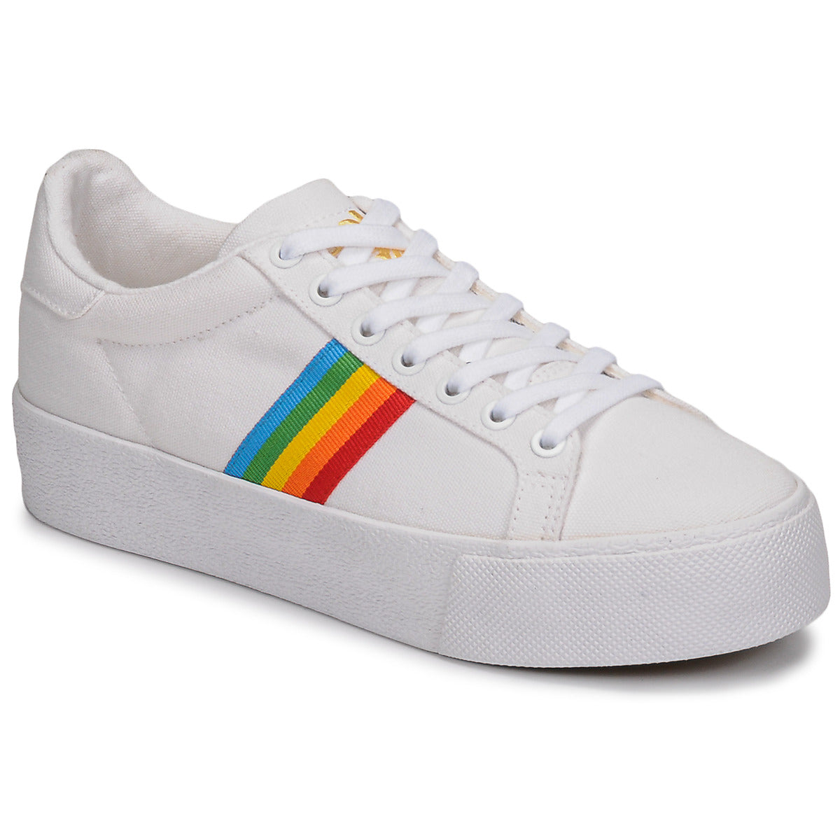 Sneakers basse donne Gola  ORCHID PLATEFORM RAINBOW  Bianco 