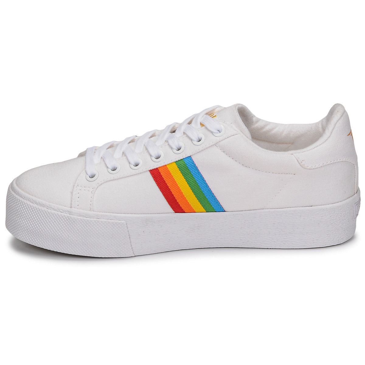 Sneakers basse donne Gola  ORCHID PLATEFORM RAINBOW  Bianco 