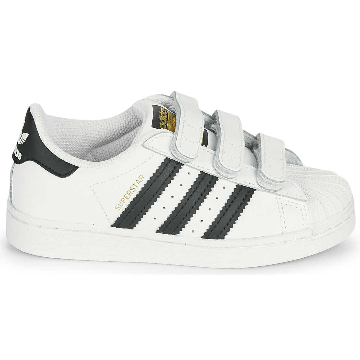 Scarpe bambini ragazzo adidas  SUPERSTAR CF C  Bianco 