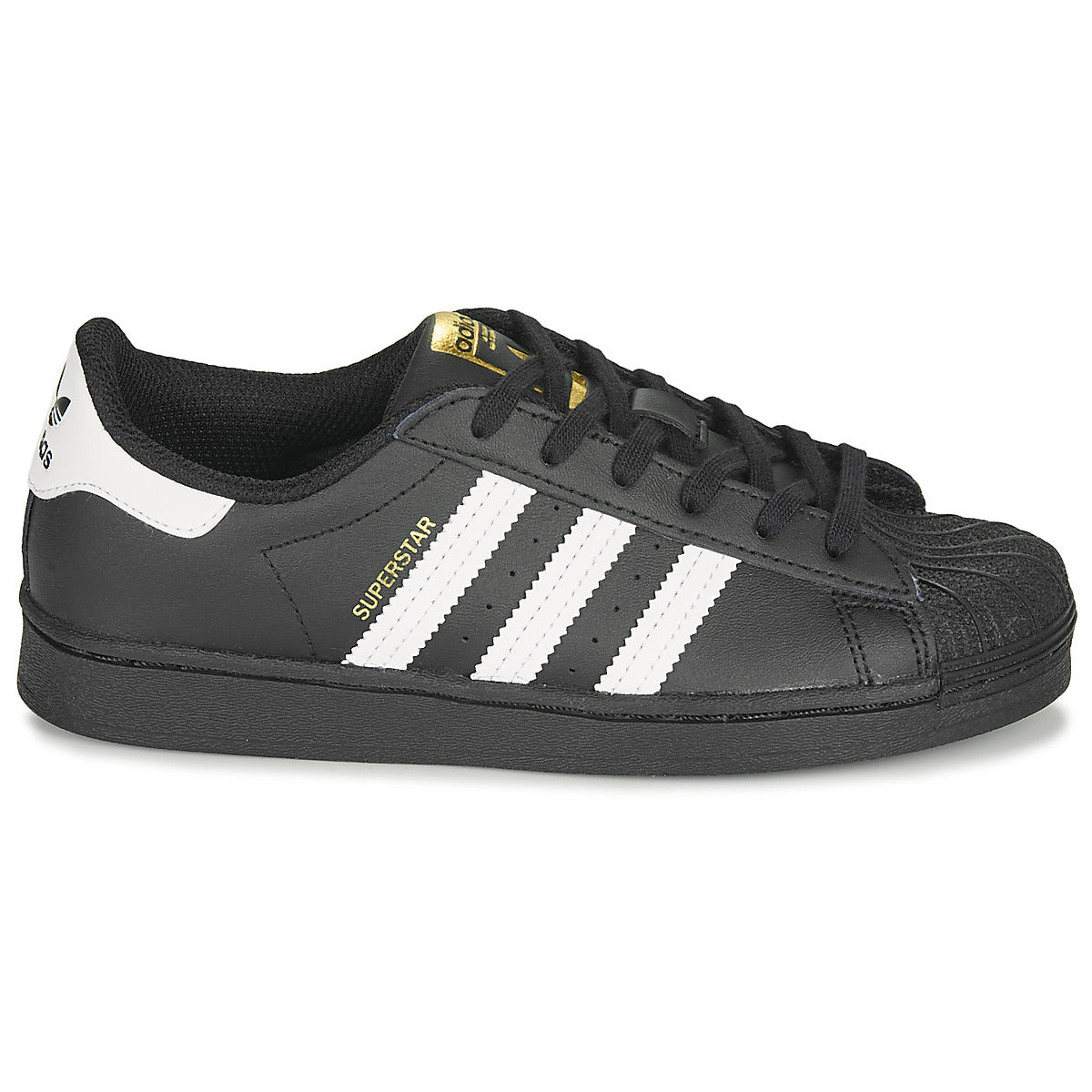 Scarpe bambini ragazzo adidas  SUPERSTAR C  Nero 