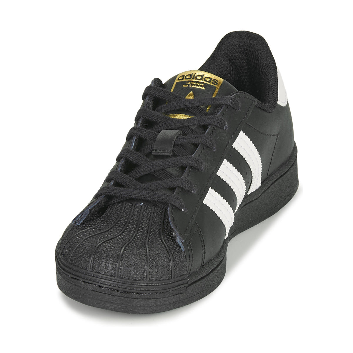 Scarpe bambini ragazzo adidas  SUPERSTAR C  Nero 