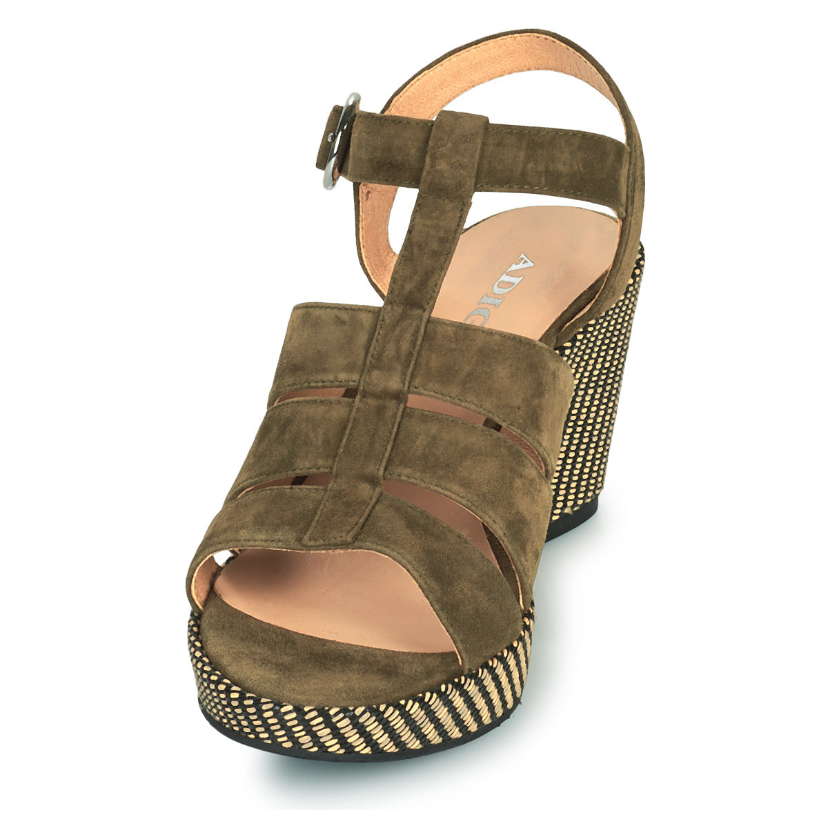 Sandali donne Adige  FLORY V5 VELOURS MILITAIRE  Kaki 