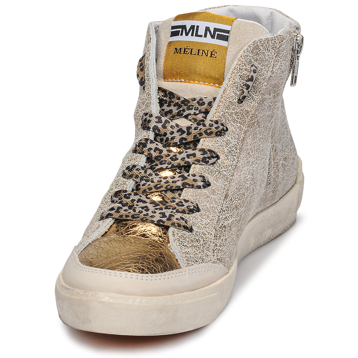 Sneakers alte donne Meline  NK1384  Oro 