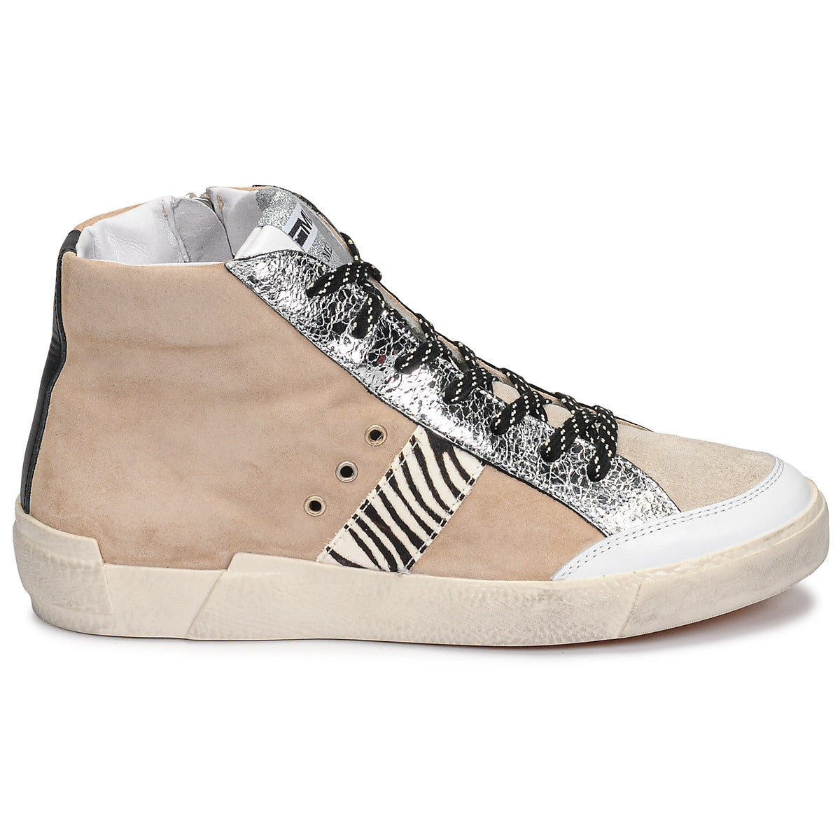 Sneakers alte donne Meline  NK1384  Beige 