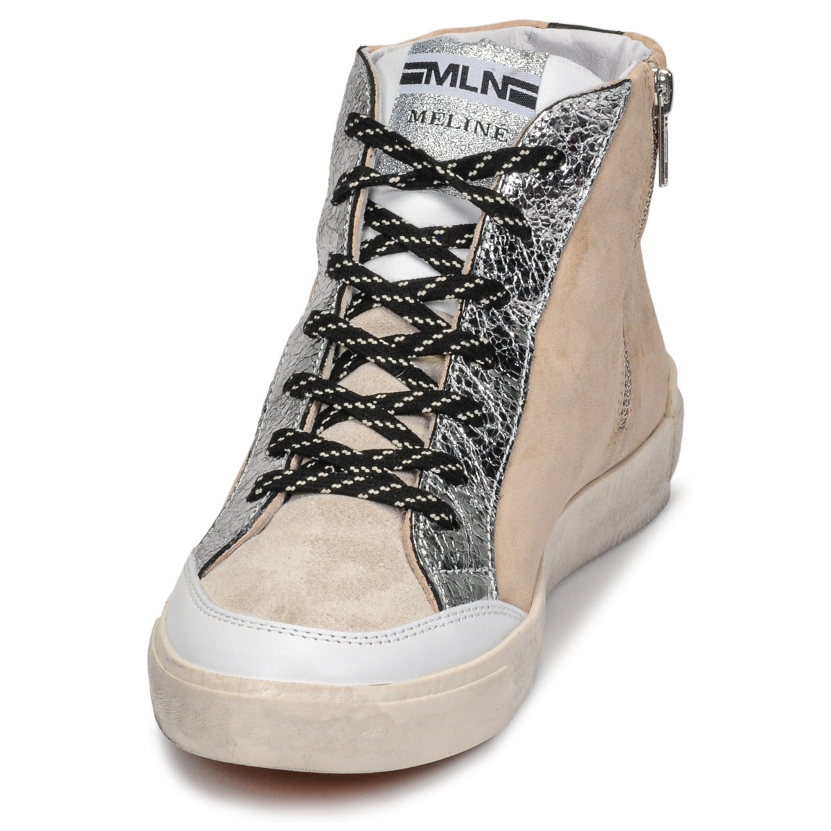 Sneakers alte donne Meline  NK1384  Beige 