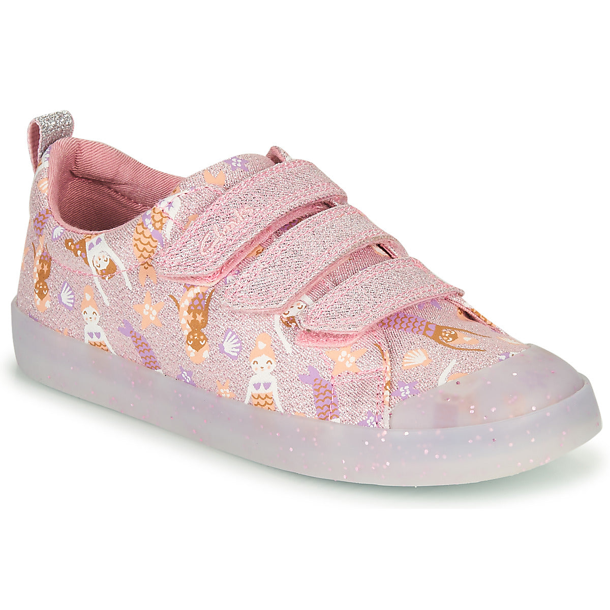 Scarpe bambini ragazza Clarks  FOXING PRINT T  Rosa 