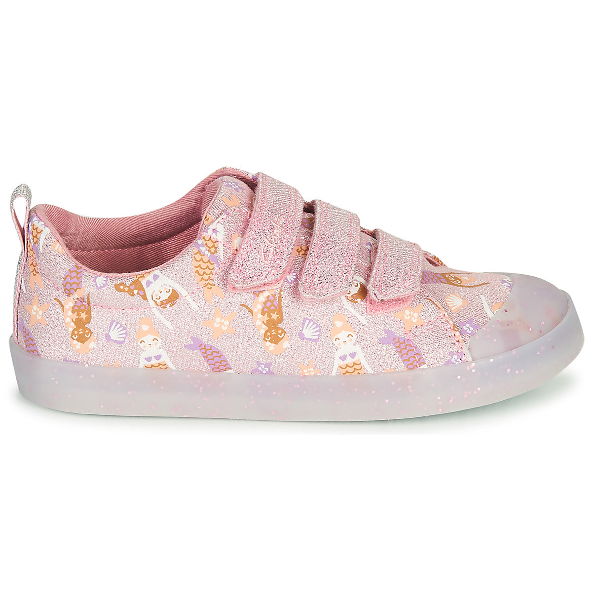 Scarpe bambini ragazza Clarks  FOXING PRINT T  Rosa 