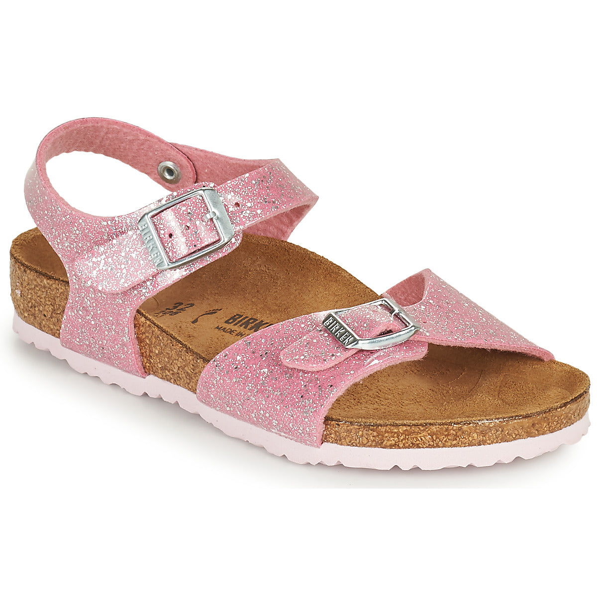 Sandali bambini ragazza Birkenstock  RIO PLAIN  Rosa 