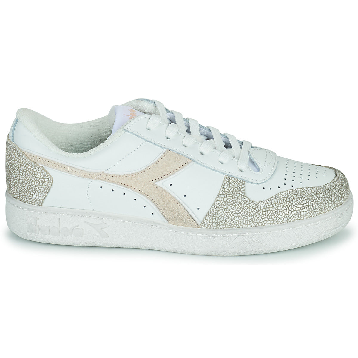 Sneakers basse donne Diadora  MAGIC BASKET LOW ICONA WN  Bianco 