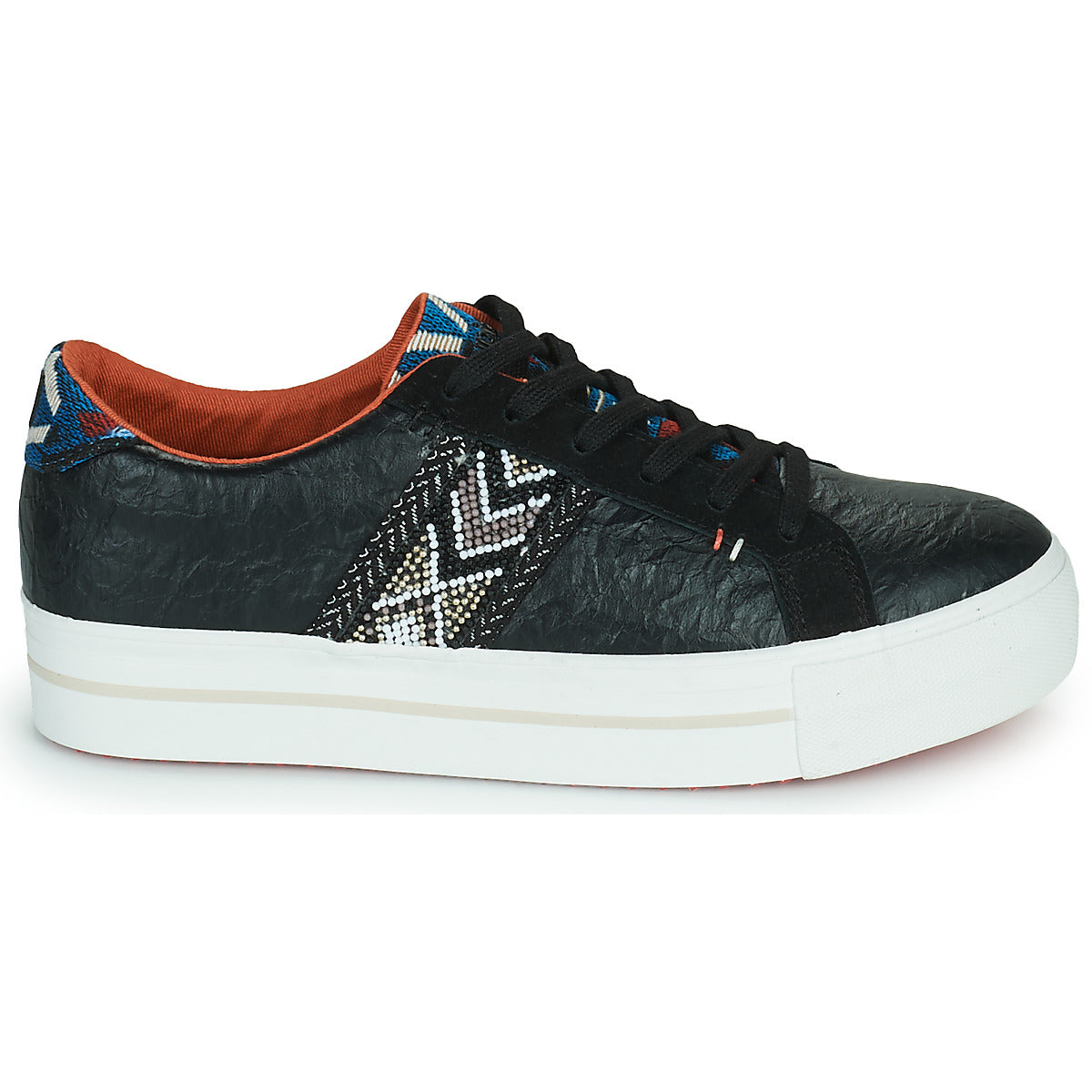 Sneakers basse donne Desigual  STREEET ETHNIC  Nero 