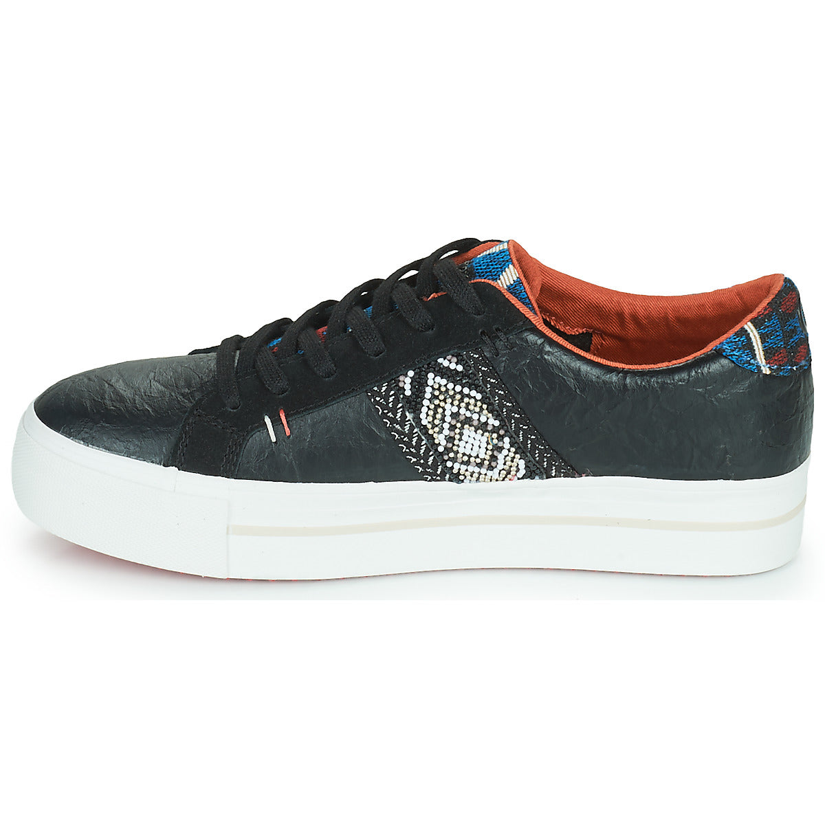 Sneakers basse donne Desigual  STREEET ETHNIC  Nero 