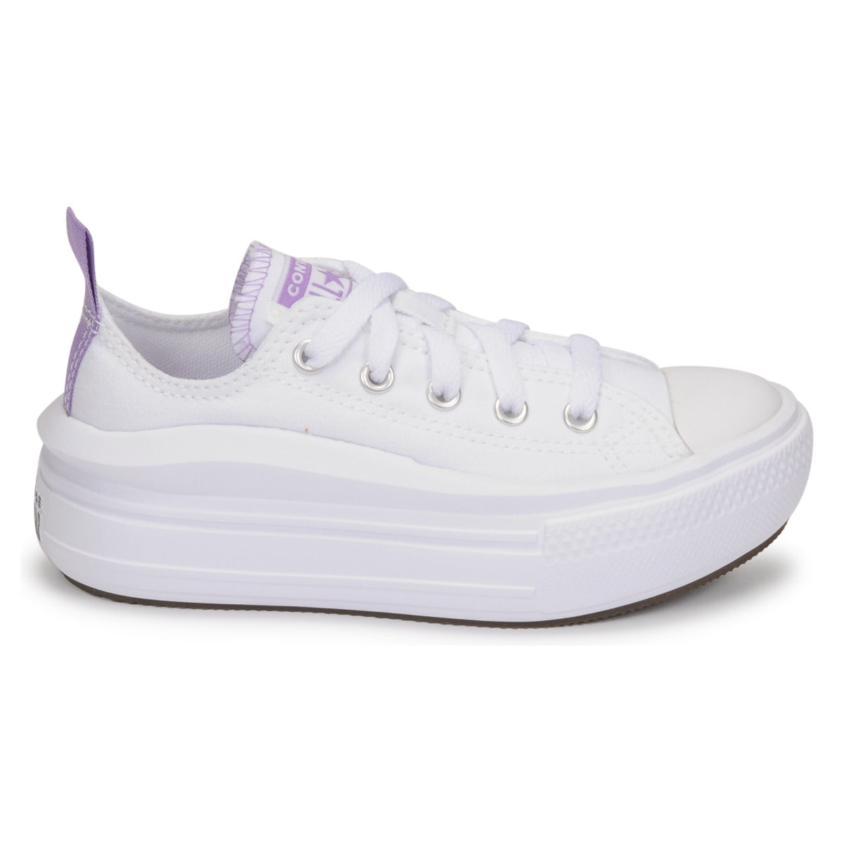 Scarpe bambini ragazza Converse  CHUCK TAYLOR ALL STAR MOVE CANVAS OX  Bianco 