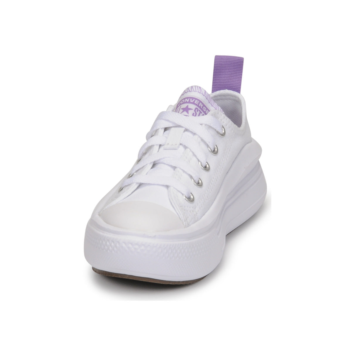 Scarpe bambini ragazza Converse  CHUCK TAYLOR ALL STAR MOVE CANVAS OX  Bianco 