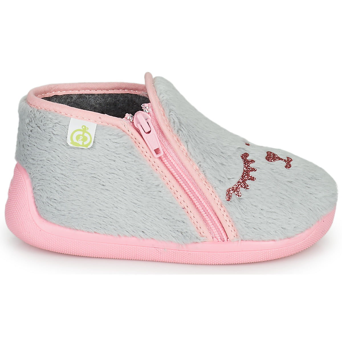 Pantofole bambini ragazza Citrouille et Compagnie  PRADS  Grigio 