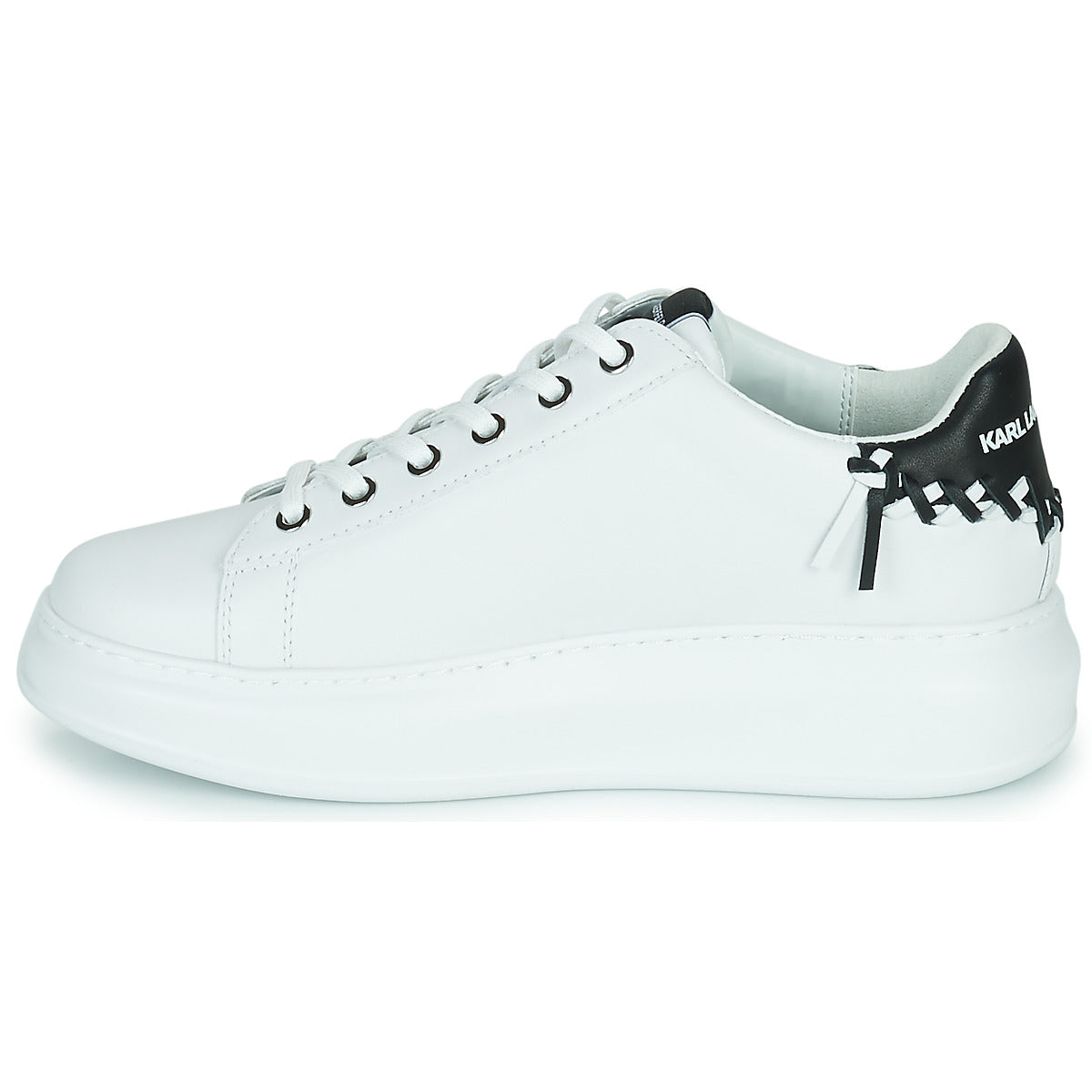 Sneakers basse donne Karl Lagerfeld  KAPRI Whipstitch Lo Lace  Bianco 