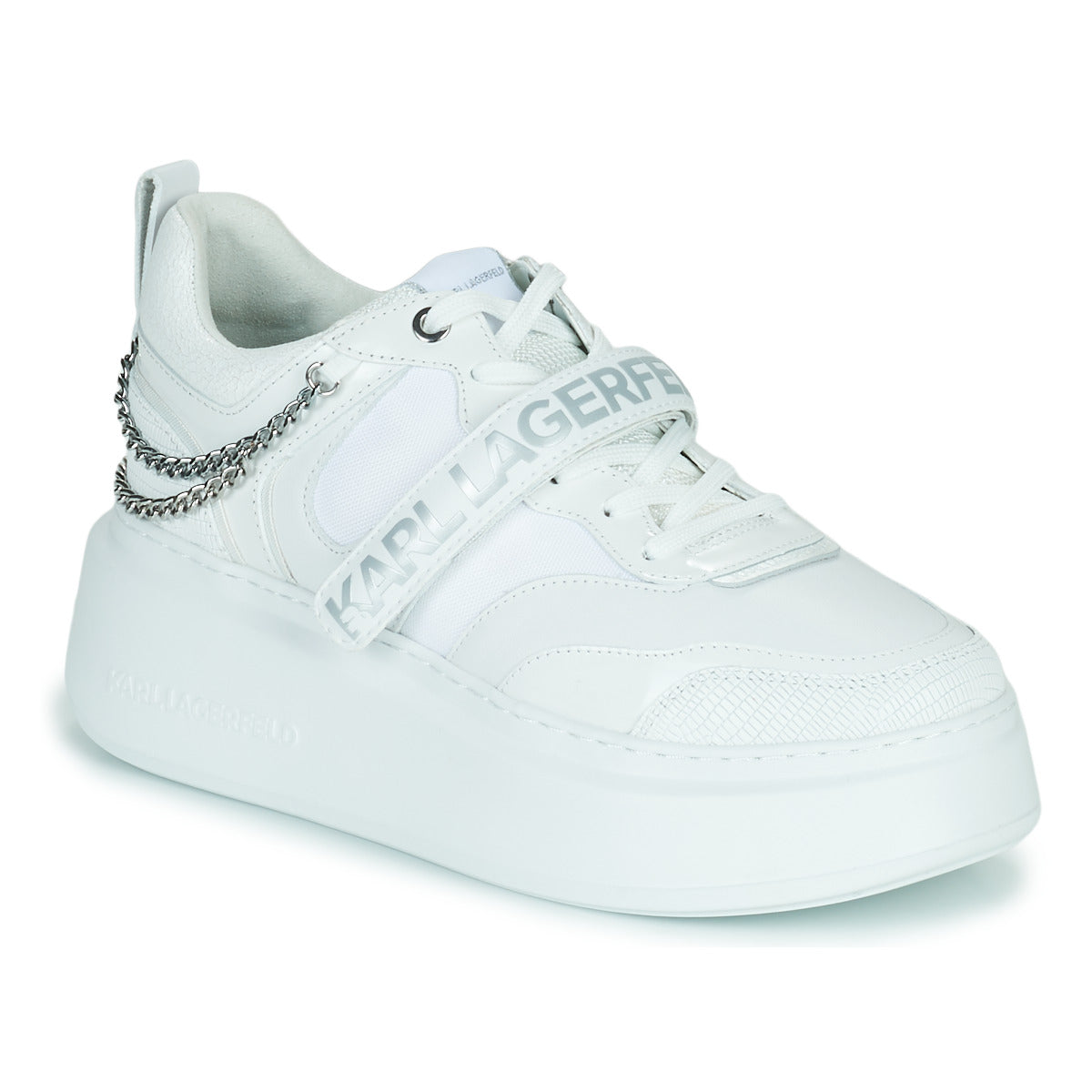 Sneakers basse donne Karl Lagerfeld  ANAKAPRI Strap Lo Lace  Bianco 