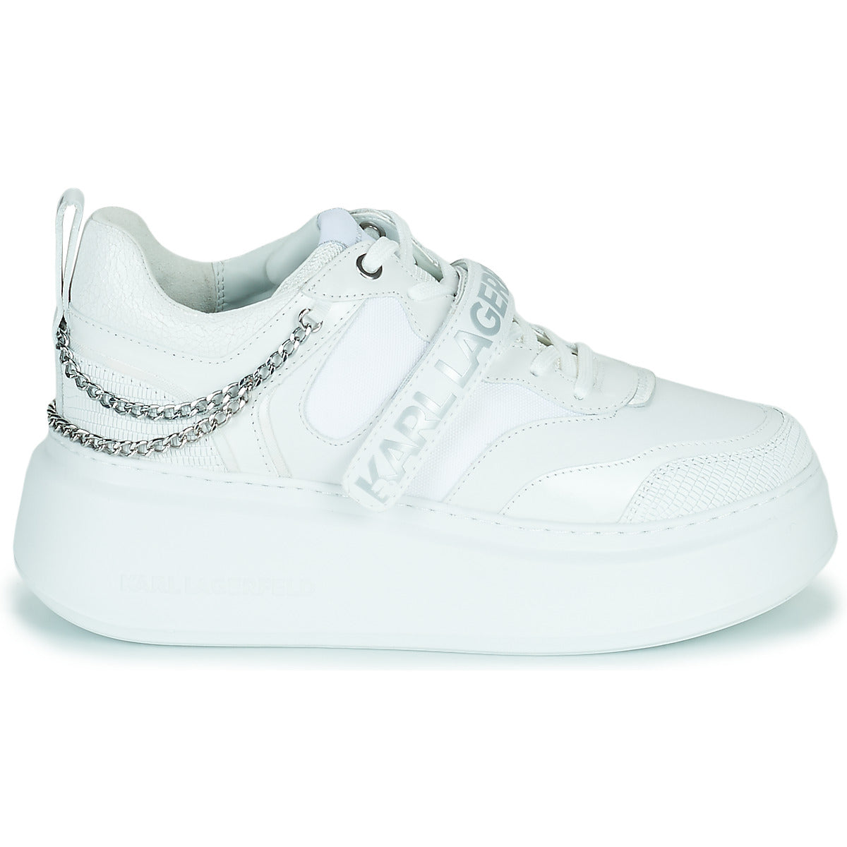 Sneakers basse donne Karl Lagerfeld  ANAKAPRI Strap Lo Lace  Bianco 