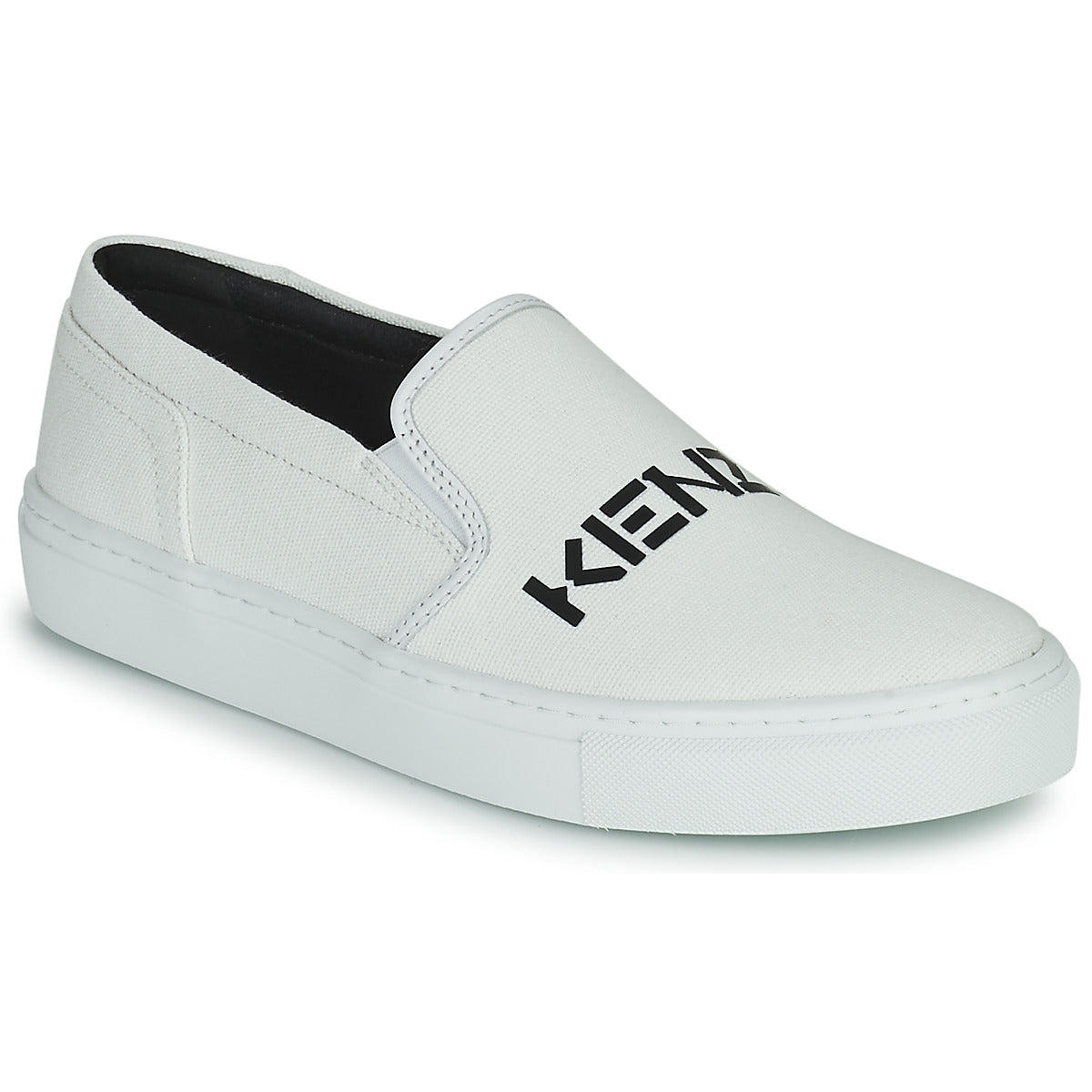 Scarpe donne Kenzo  K-SKATE SLIP-ON KENZO LOGO  Bianco 